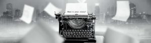 Black and White Typewriter
