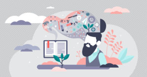 Image of someone learning
