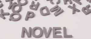 Letters spelling out novel