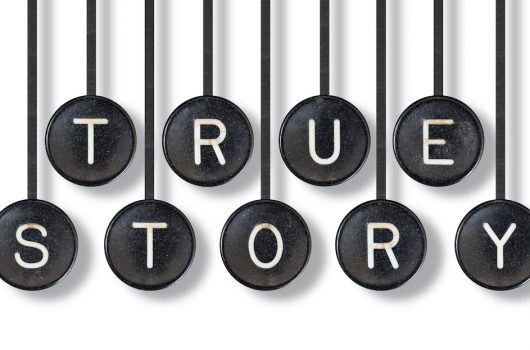 typewriter buttons isolated - true story